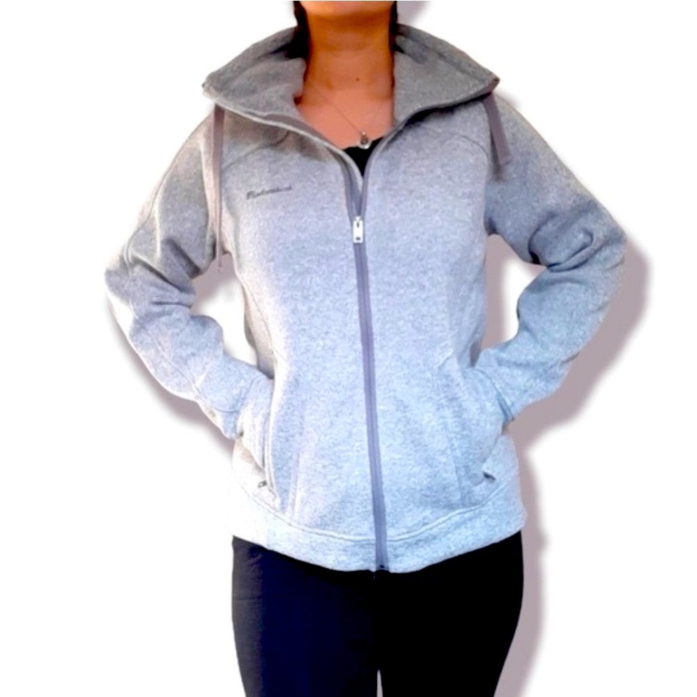 AVALANCHE Brand Full Zip Mock Neck Fleece Lined Grey Jacket
